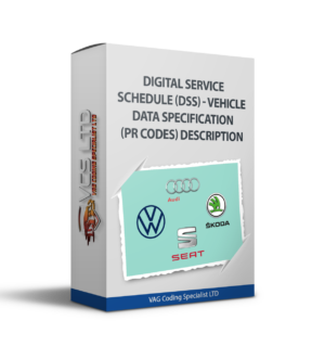 Digital Service Schedule (DSS) - Vehicle Data Specification (PR Codes) Description