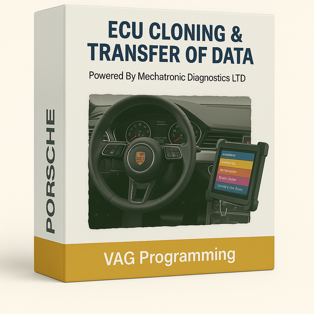 VAG Programming ECU Cloning and Transfer of Data - PORSCHE